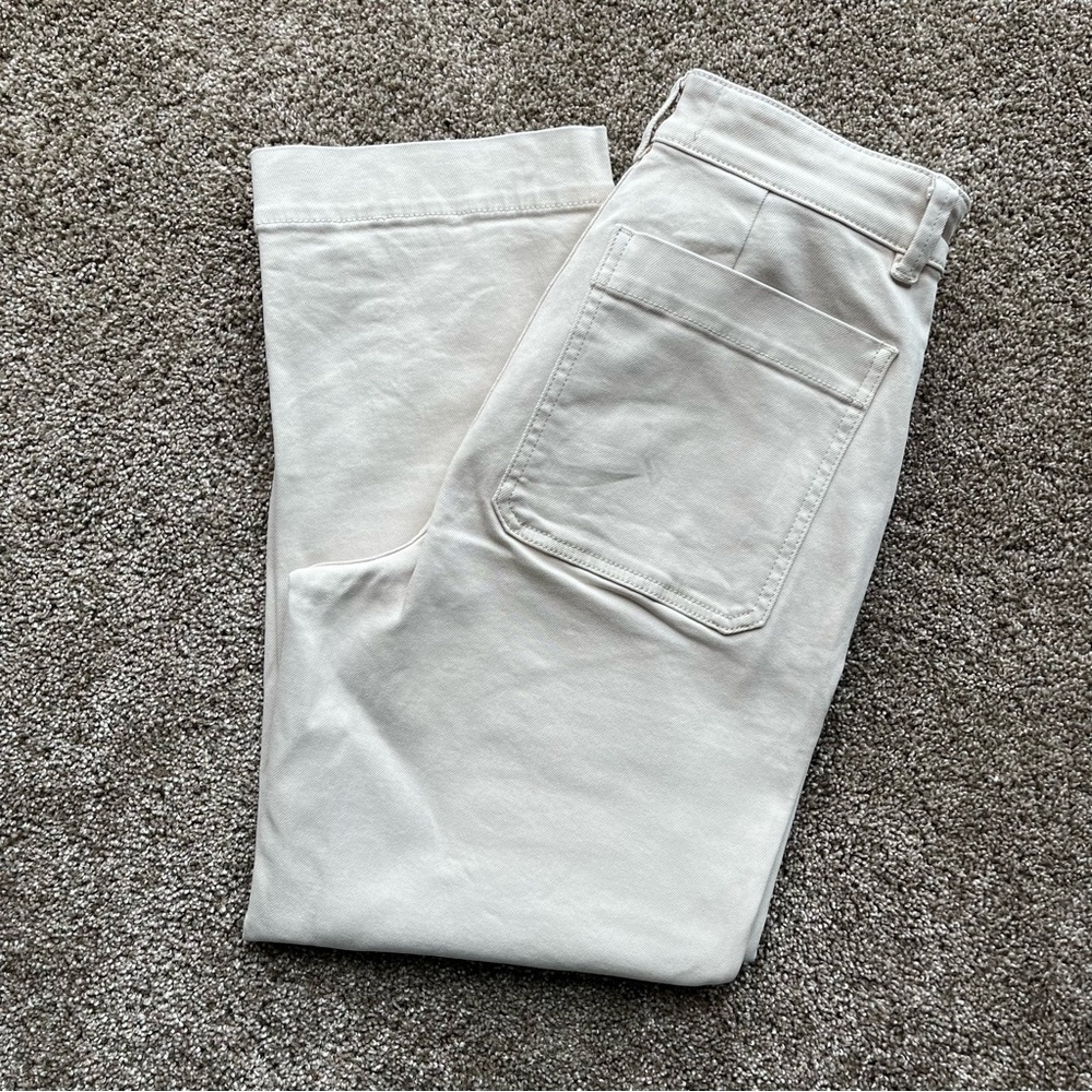 Everlane, The Straight-Leg Crop, Sandstone, Size 2